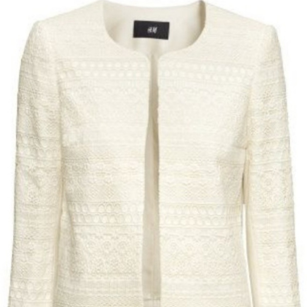 Gorgeous H&M ivory blazer. Size 8